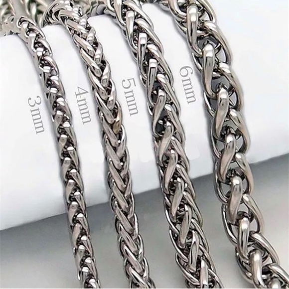 316L Stainless steel chain necklace for men 5MM - Picture 3 of 7